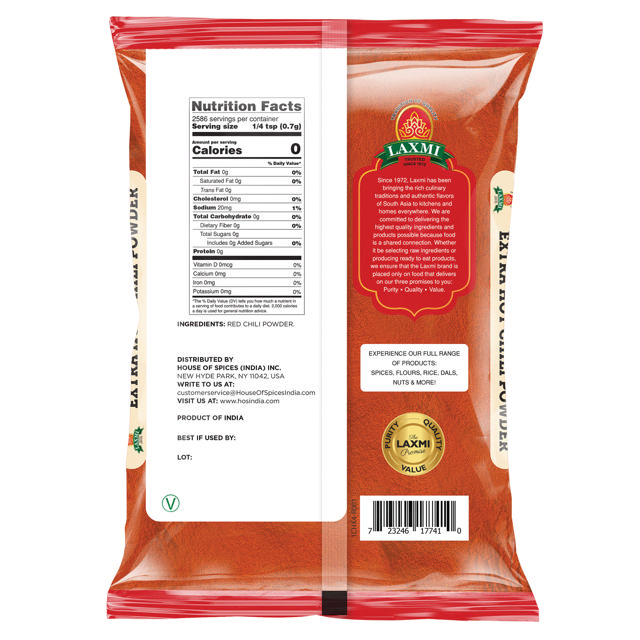 LX. EXTRA HOT CHILI POWDER 6X4 LB (NONGMO)