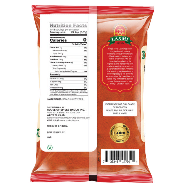 LX. EXTRA HOT CHILI POWDER 10X800 GM (NONGMO)