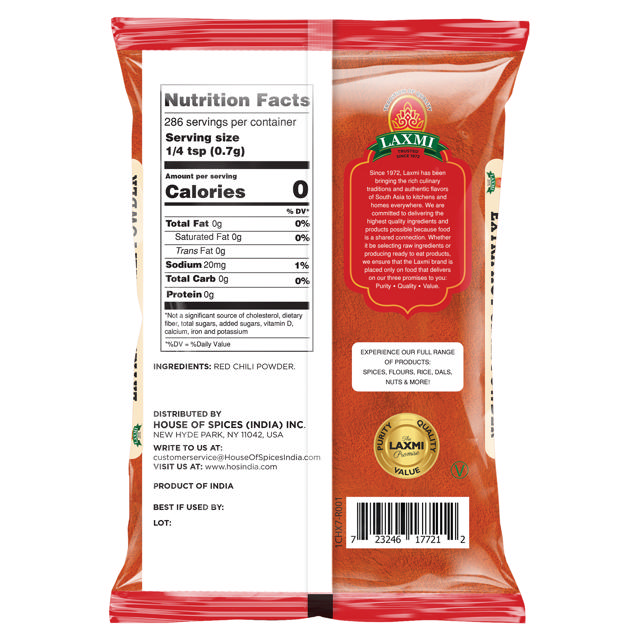 LX. EXTRA HOT CHILI POWDER 20X200 GM (NONGMO)