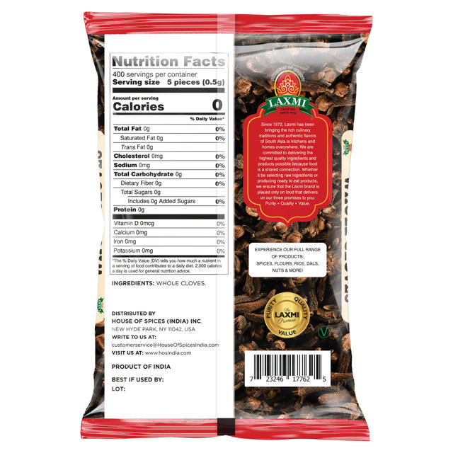 LX. WHOLE CLOVE 20X200 GM (NONGMO)