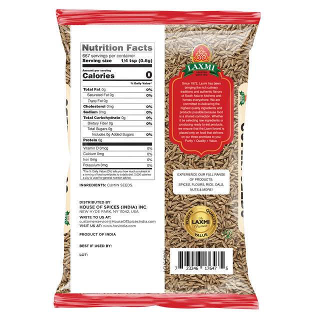 LX. CUMIN SEED 20X400 GM (NONGMO)