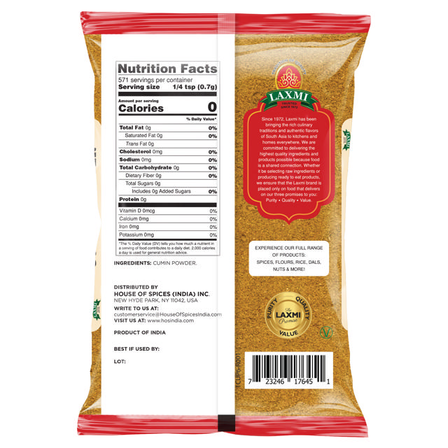 LX. CUMIN POWDER 20X400 GM (NONGMO)