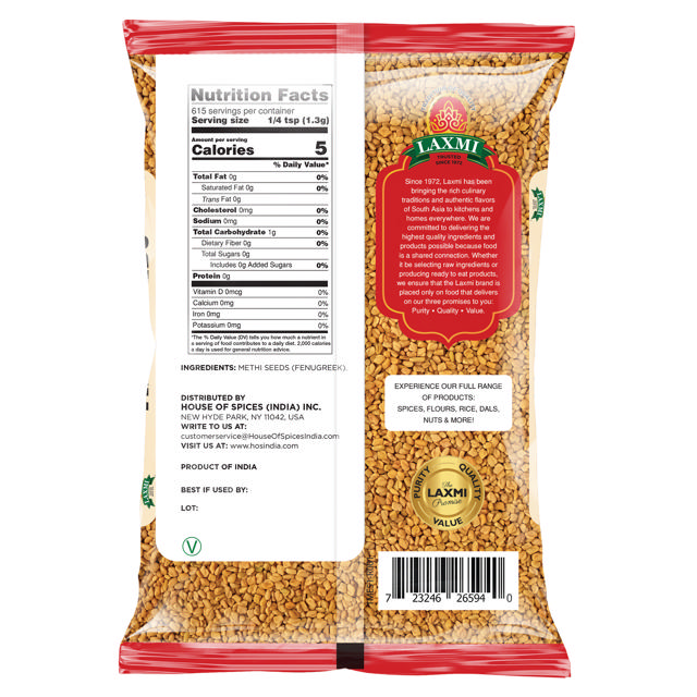 LX. METHI SEED 10X800 GM (NONGMO)