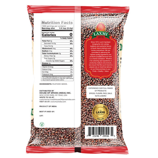 LX. MUSTARD SEED 10X800 GM (NONGMO)