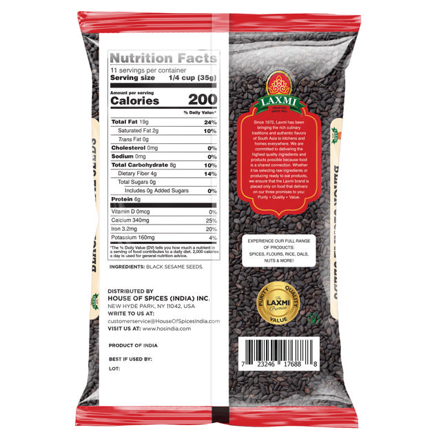 LX. SESAME SEED BLACK 20X400 GM (NONGMO)