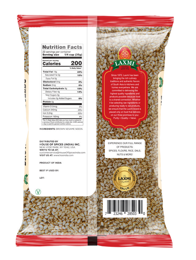 LX. SESAME SEED BROWN 10X800 GM