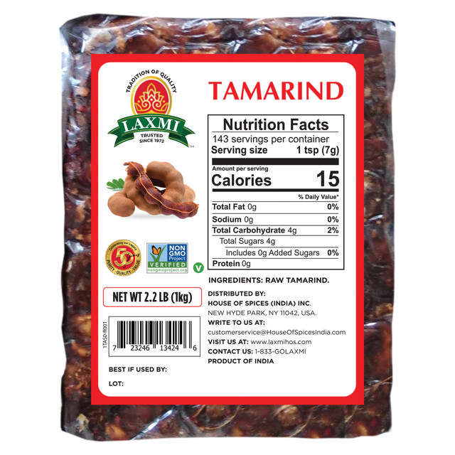 LX. TAMARIND SEEDLESS (SLAB) 12X1 KG (NONGMO)