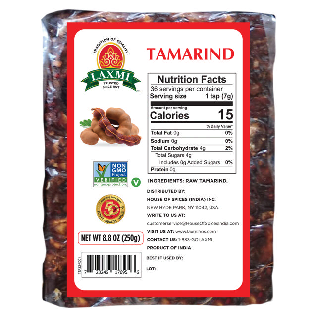 LX. TAMARIND SEEDLESS (SLAB) 50X250 GM (NONGMO)
