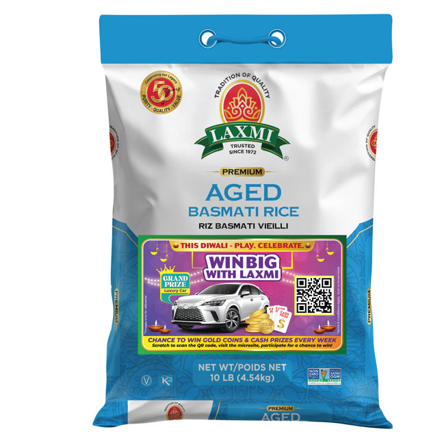 LX. AGED BASMATI RICE 4X10 LB (DIWALI PROMO)