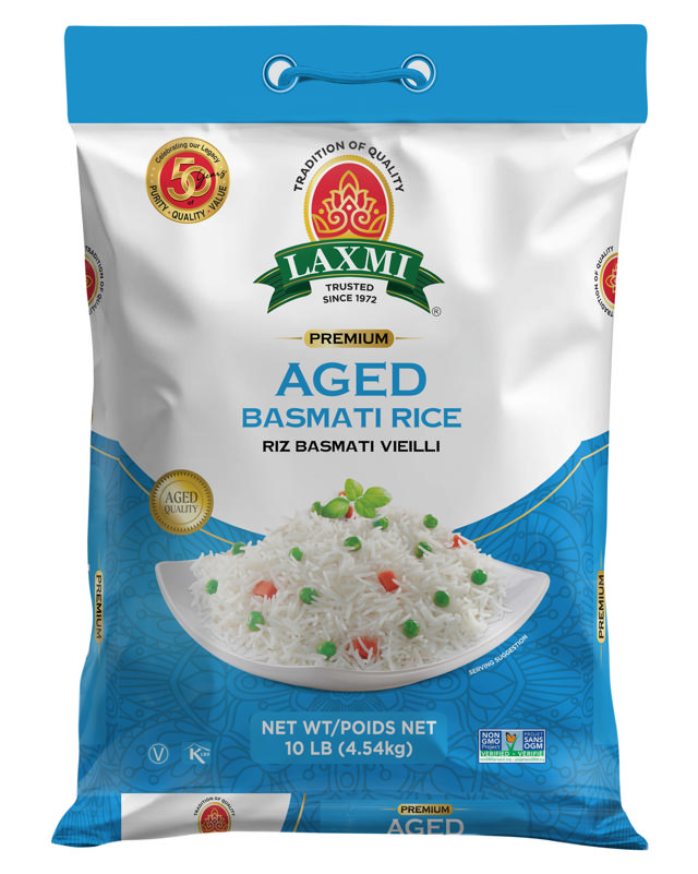 LX. AGED BASMATI RICE 10 LB (NONGMO)
