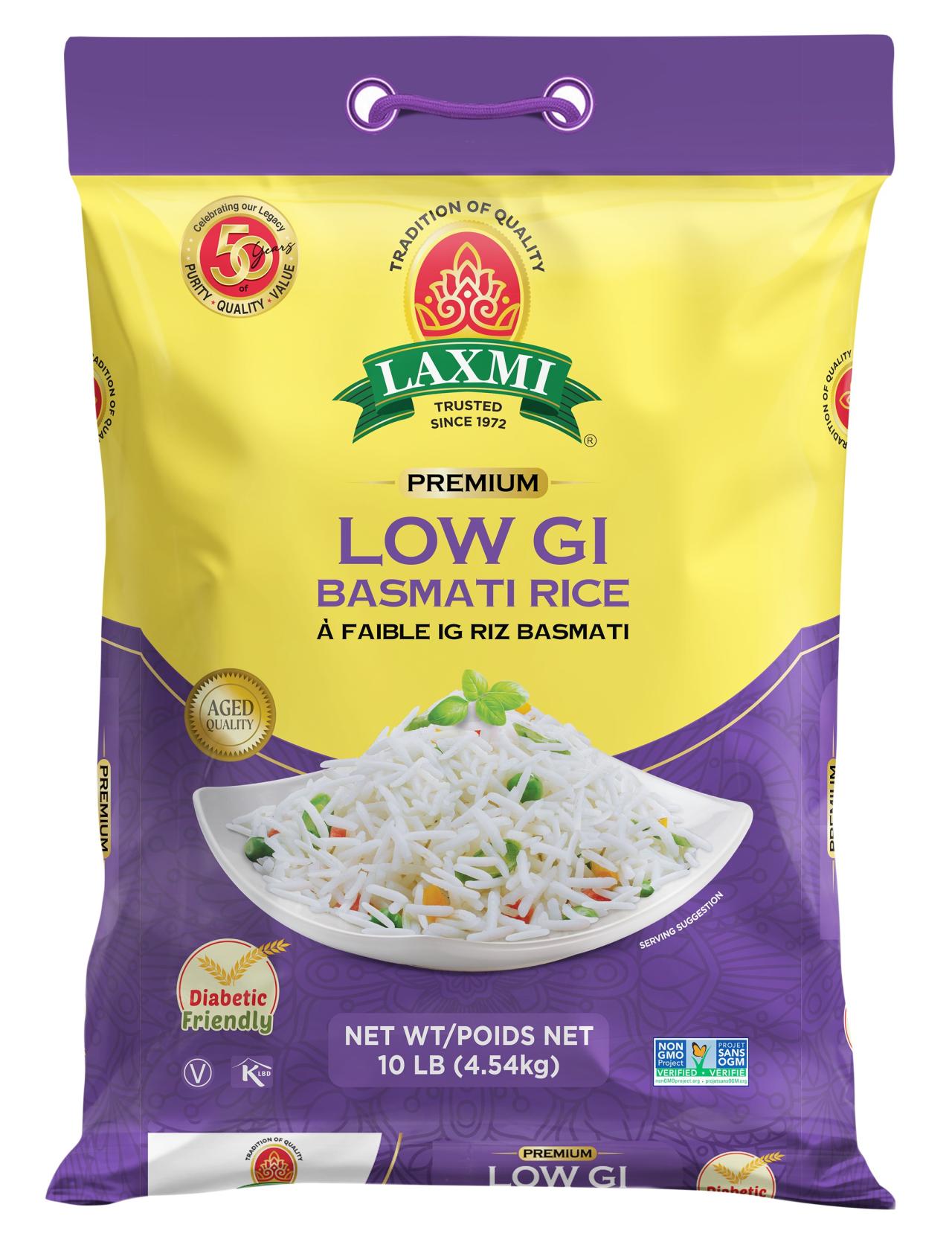 LX. LOW GI BASMATI RICE 4X10 LB (NONGMO)