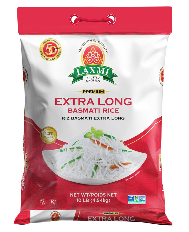 LX. EXTRA LONG BASMATI RICE 10LB (NONGMO)