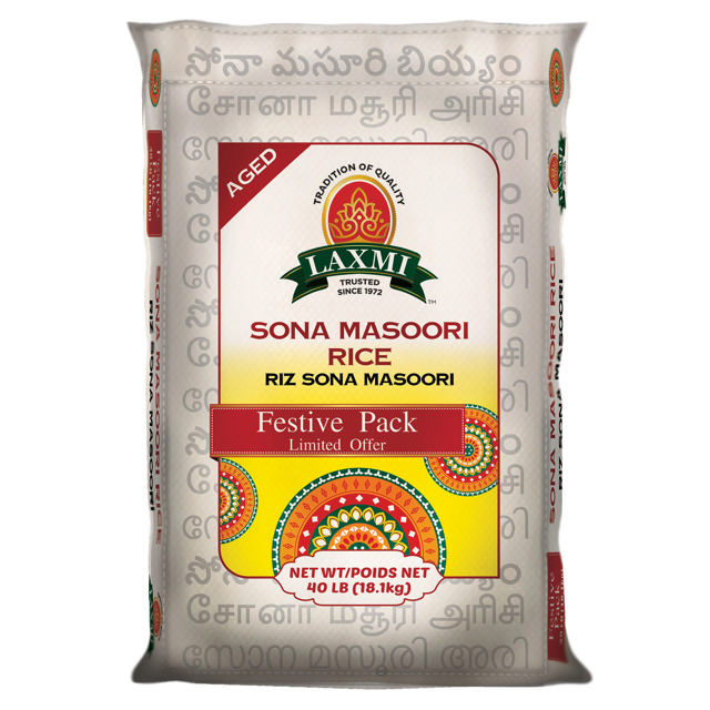 LX. SONA MASOORI RICE 40 LB (DIWALI PROMO)