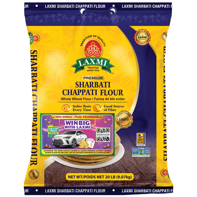 LX. SHARBATI CHAPATI FLOUR 2X20 LB (DIWALI PROMO)