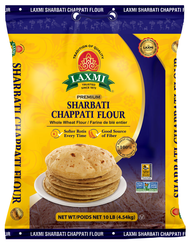 LX. SHARBATI CHAPATI FLOUR 4X10 LB (NONGMO)