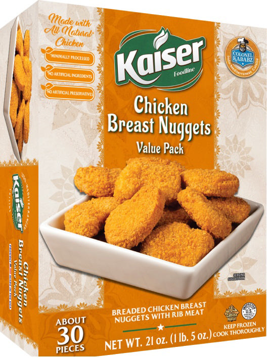 K.F. CHICKEN BREAST NUGGETS (VP) 9x595 GM (30PCS)