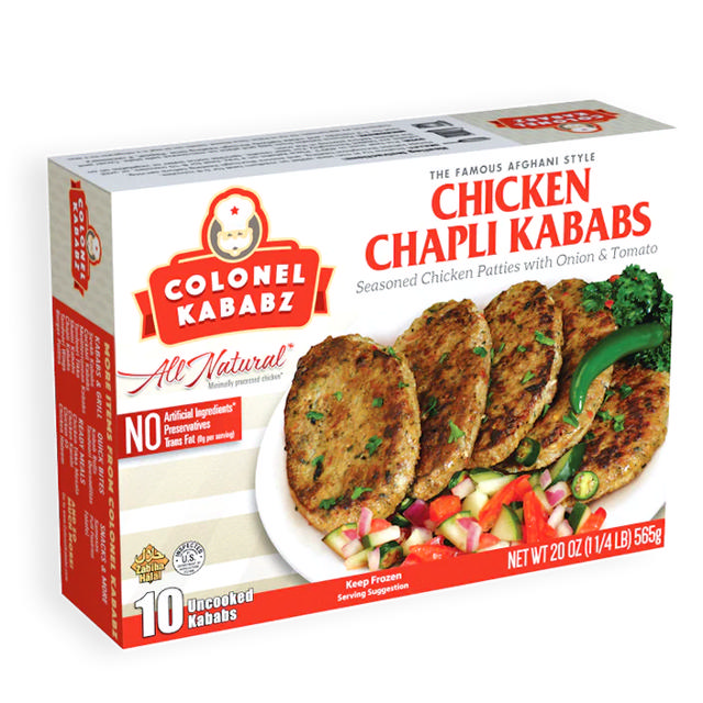 COLONEL CHICKEN CHAPLI KABAB (10PCS)12X545 GM
