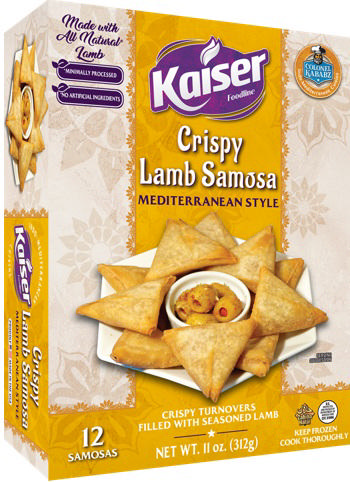 K.F. CRISPY LAMB SAMOSA (MEDI)(12PCS) 12X312 GM