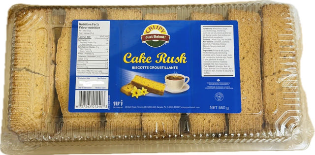 CRISPY CAKE RUSK 14X550 GM