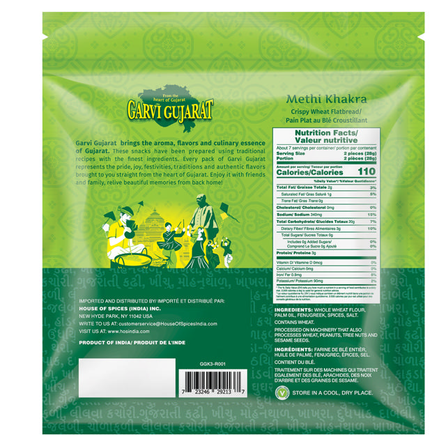 G.G. KHAKHRA METHI 4X20X200 GM MC