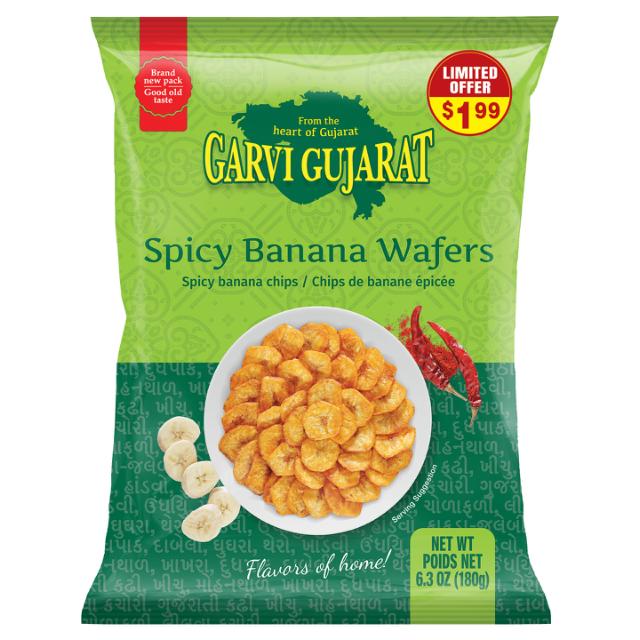 G.G. BANANA CHIPS SPICY 20X180GM (PROMO-B2G1F)