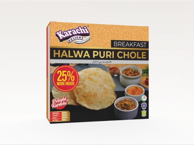 K.D HALWA PURI CHOLE 12X1.45 KG (25% EXT.)