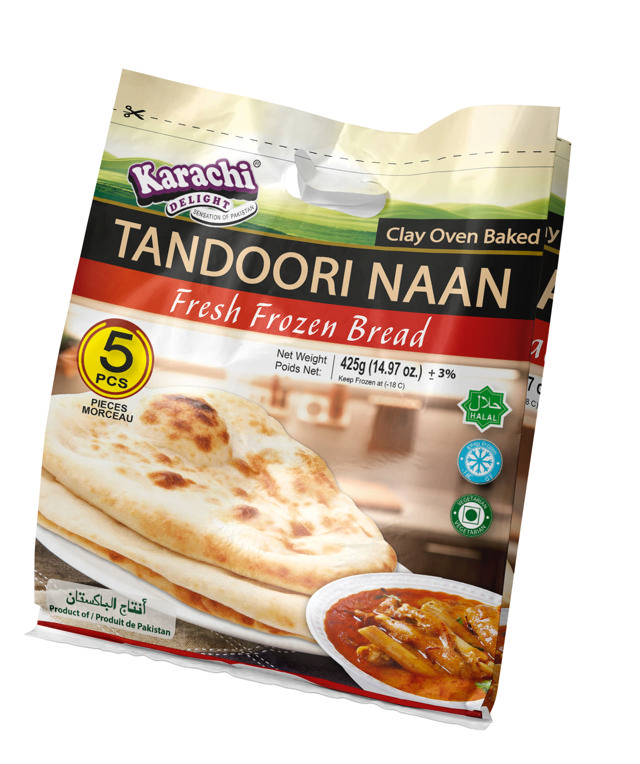 K.D TANDOORI NAAN REG PACK 20X5X85 GM
