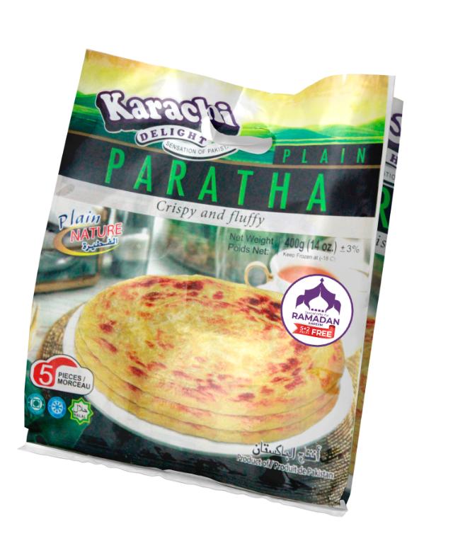 K.D PLAIN PARATHA (REG PACK) 24X5X80 GM