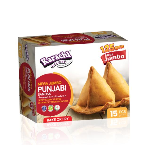 K.D POTATO MEGA JUMBO SAMOSA BULK 6X15X125 GM [NP]