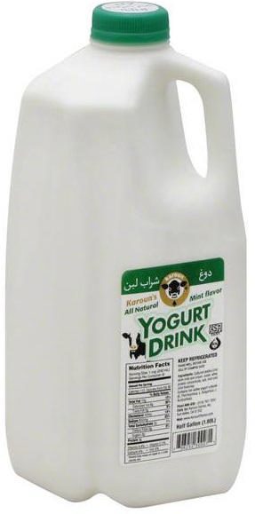 KAROUN MINT YOGURT DRINK 6X1/2 GAL