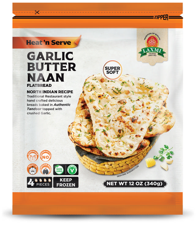 LX. GARLIC BUTTER NAAN 24X4X85 GM 