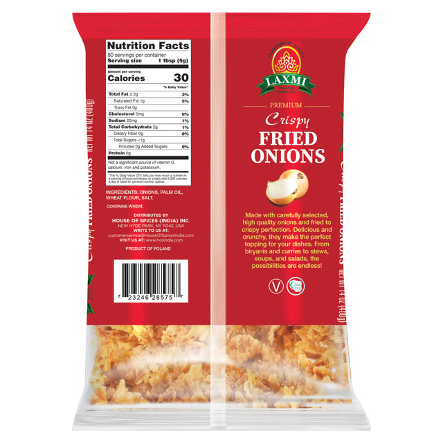 LX. FRIED ONIONS 15X400 GM