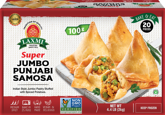 LX. PUNJABI SUPER JUMBO SAMOSA BLK 6X20X100GM