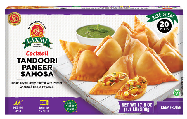 LX. COCKTAIL TANDOORI PANEER SAMOSA 12X20X20GM