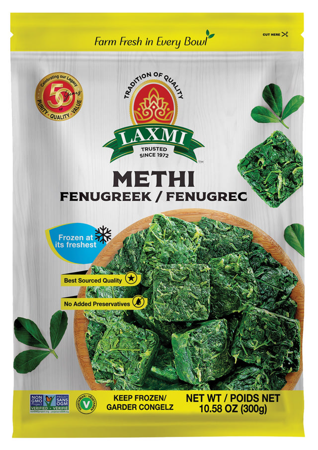 LX. FROZEN METHI LEAVES 24X300 GM (NONGMO)