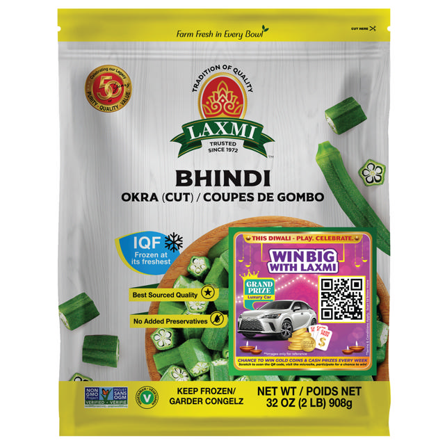 LX. FROZEN OKRA CUT BLK 8X908 GM (DIWALI PROMO)