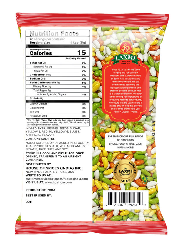 LX. FENNEL CANDY 20X200 GM