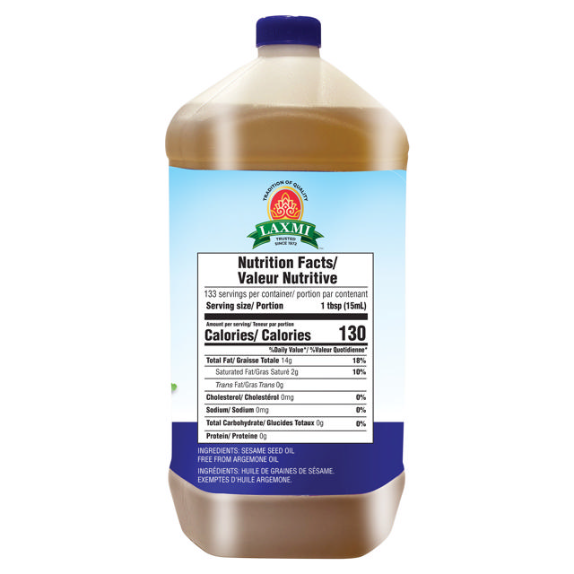 LX. INDIAN GINGELLY OIL 6X68 OZ(2 LT)