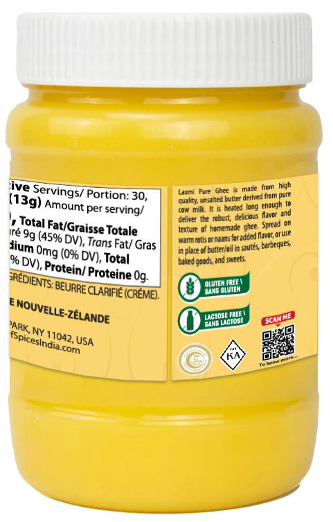 LX. GRASS FED GHEE 12X14 FL OZ
