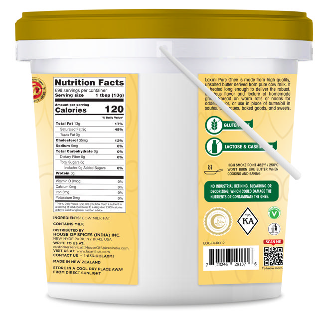 LX. GRASS FED BUTTER GHEE BLK 20 LB