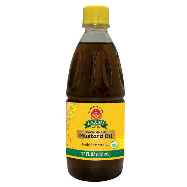 LX. KACHI GHANI MUSTARD OIL 12X17 OZ (500 ML)