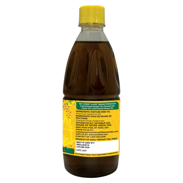 LX. KACHI GHANI MUSTARD OIL 12X17 OZ (500 ML)