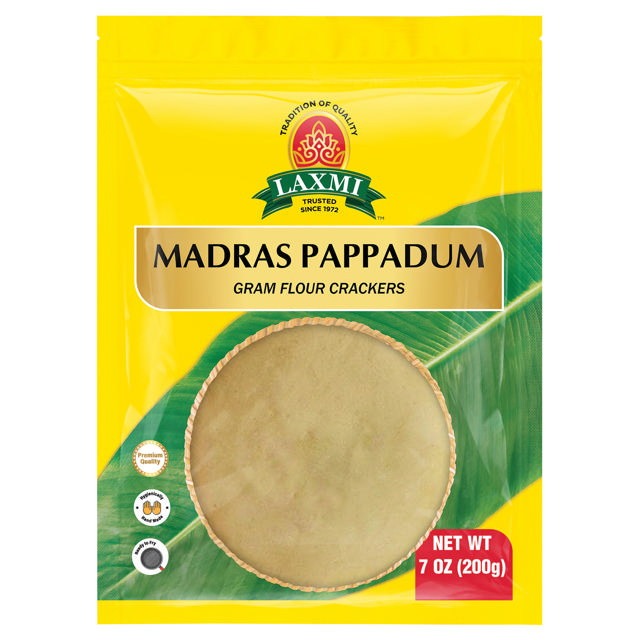 LX. YELLOW MADRAS PAPADAM 40X200 GM MC