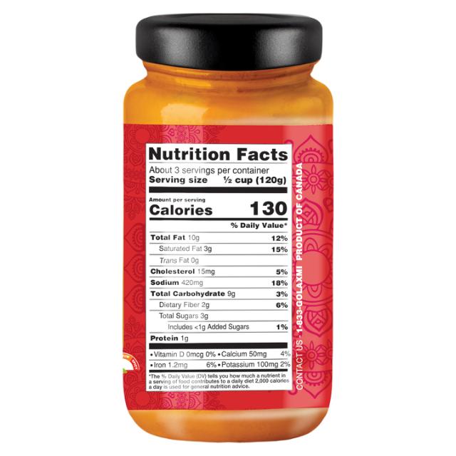 LX. BUTTER MASALA SAUCE 12X12.5 OZ