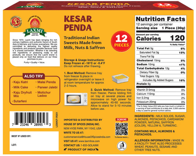 LX. KESAR PENDA 12X350 GM