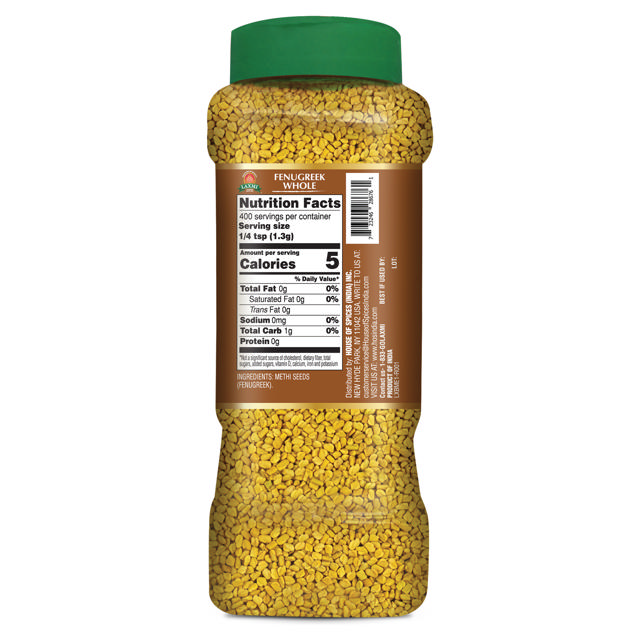 LX. FENUGREEK WHOLE (JAR) 12X520 GM (NONGMO)