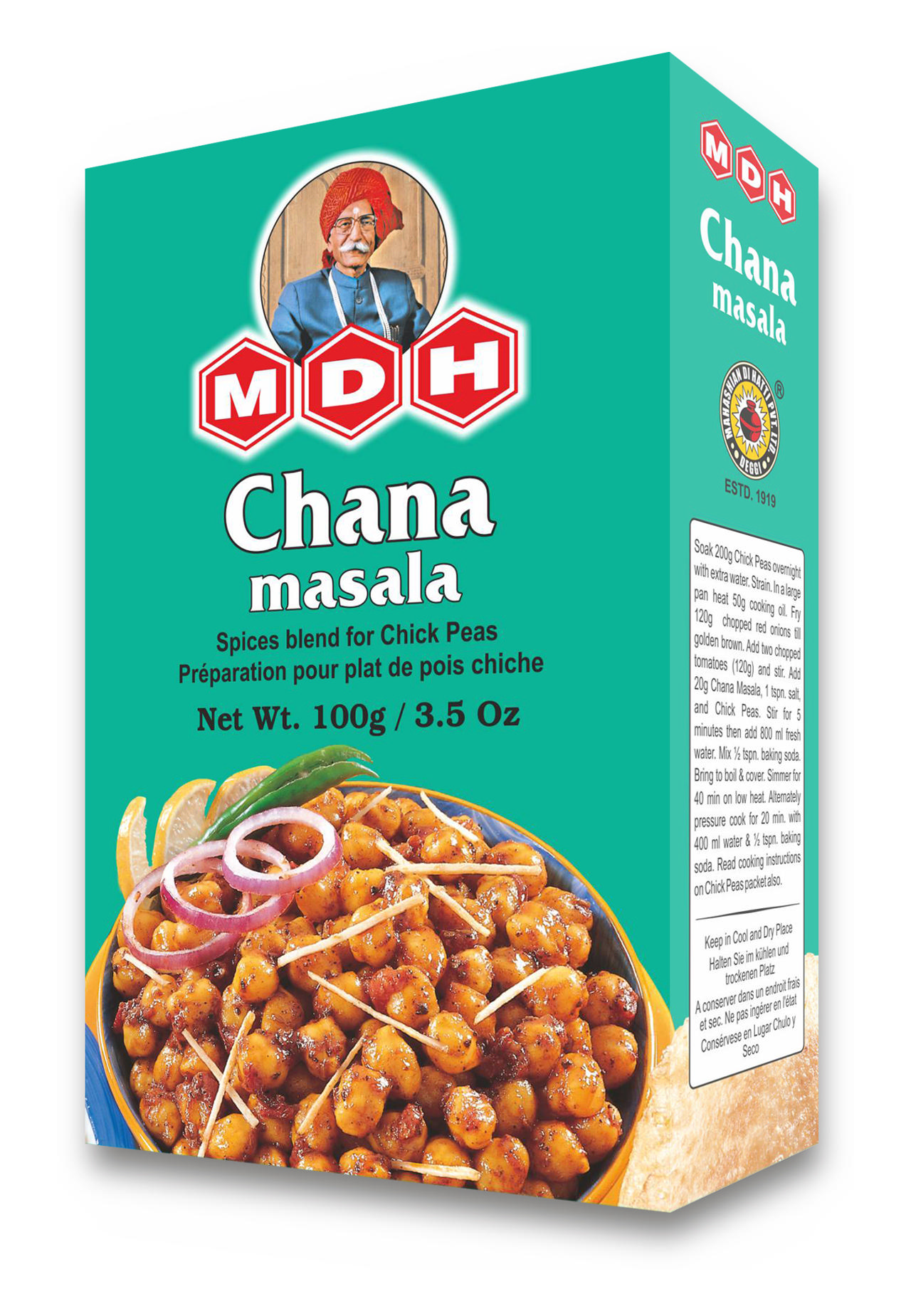 MDH CHANA MASALA 60X100 GM 