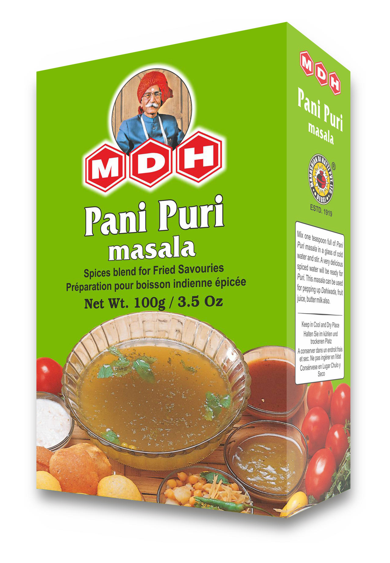 MDH PANIPURI MASALA 60X100 GM 