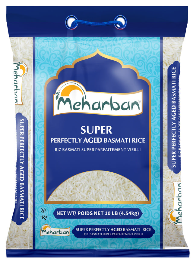 MEHARBAN SUPER BASMATI AGED RICE 4X10 LB