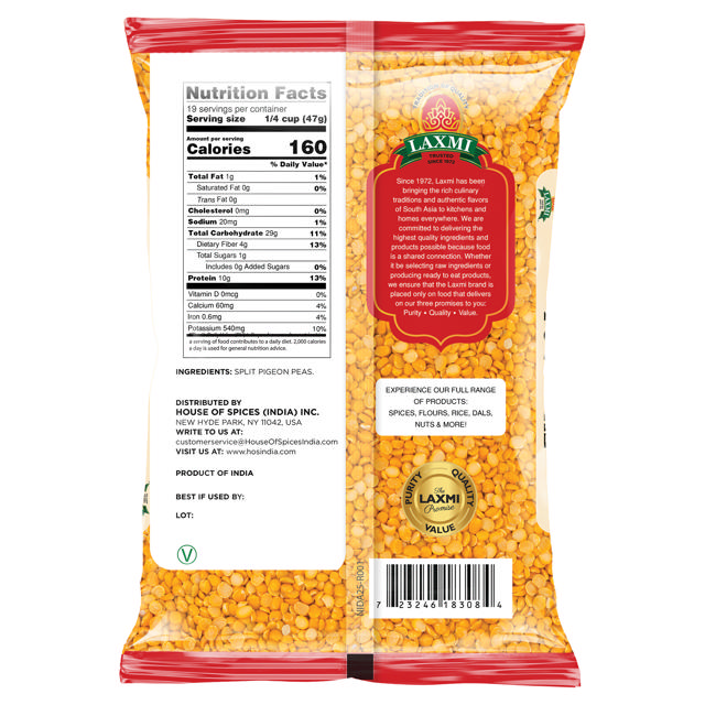 LX. TOOR DAL PLAIN 10X2 LB
